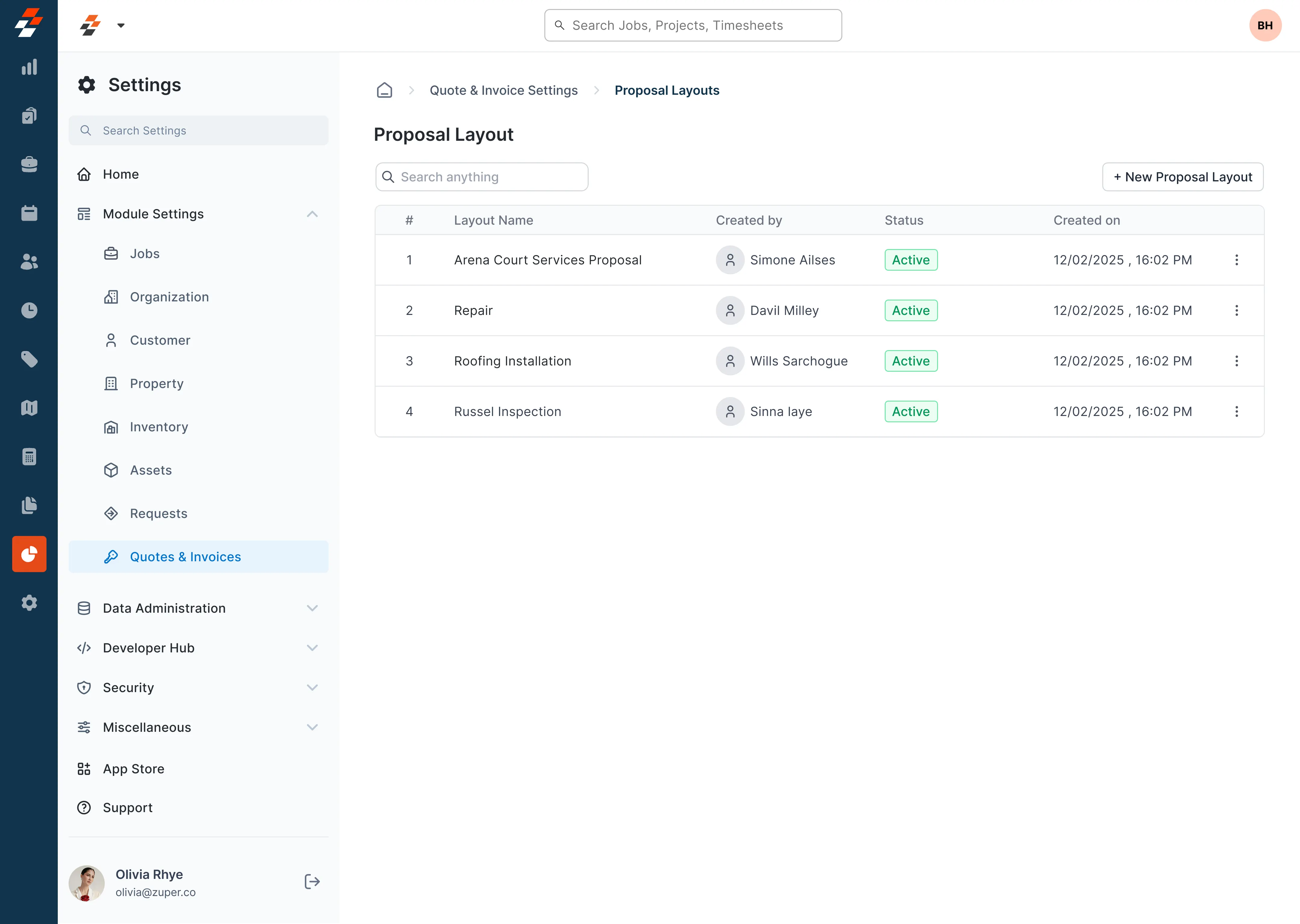 Roofing Proposal Software screenshot