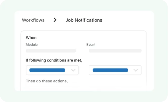 Customized Workflows screenshot