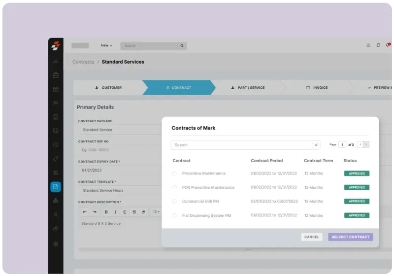 Contract renewal pipeline with automated workflow stages