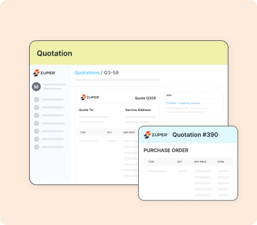 Approve proposals and quotes interface