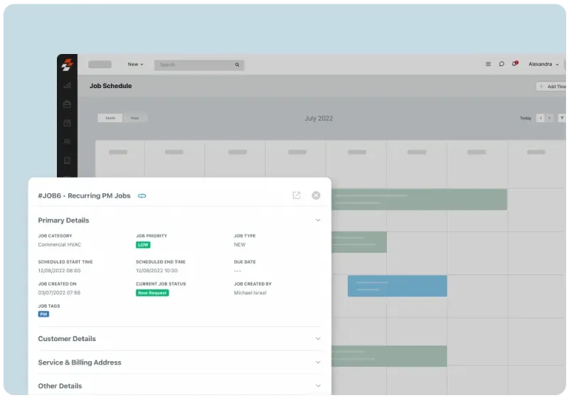 Zuper scheduling board