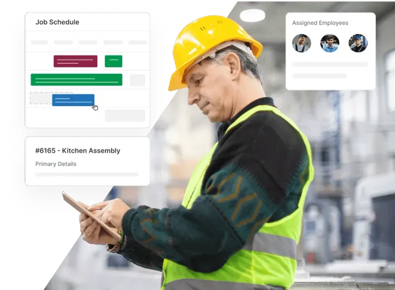 Field service scheduling dashboard