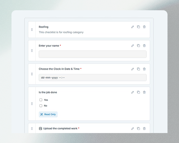 Set Up Checklists in Minutes. 