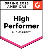 G2 High Performer Americas Spring 2025
