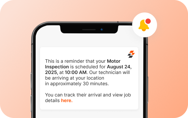 Automated customer notifications and alerts
