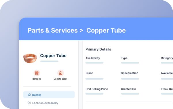 Real-time parts and inventory sync