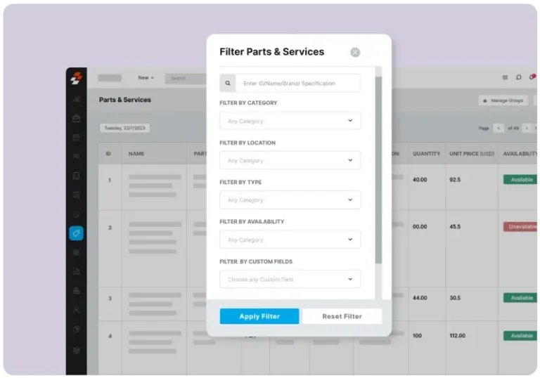 Zuper mobile app on smartphone