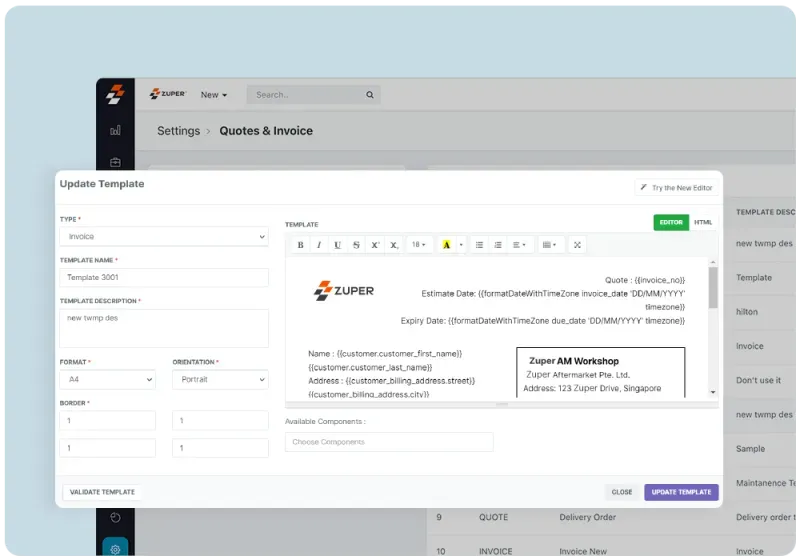 Work order management