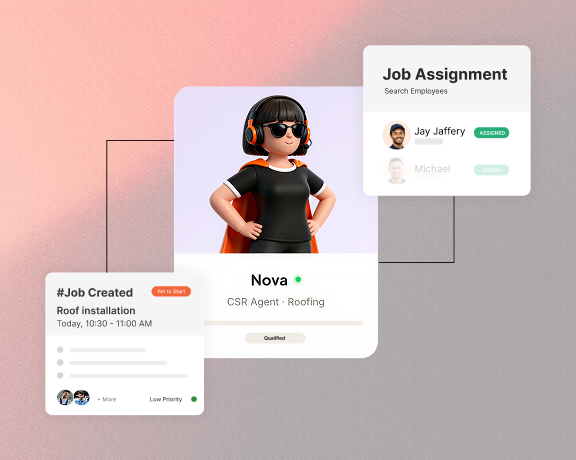 Mobile app showing photo markup, annotations, and voice-to-text note capture for job documentation